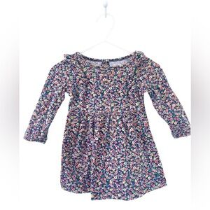 Carter's Pink and Blue Casual Sundress with Puff Sleeves